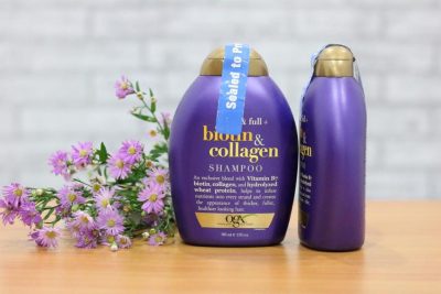 Bộ dầu gội - xả kích thích mọc tóc Biotin & Collagen OGX