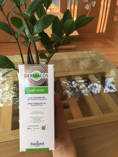 DERMACOS - Gel rửa sạch sâu ngừa mụn chứa Bùn hoạt tính