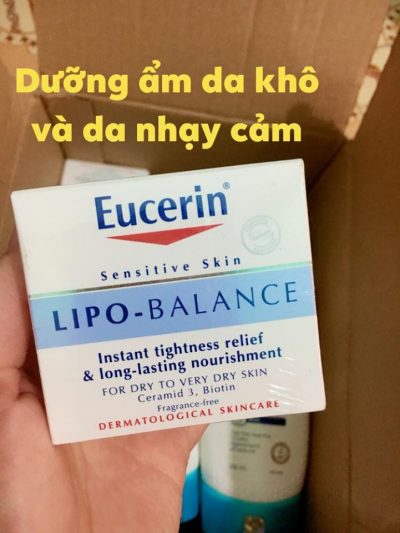 Kem Dưỡng Ẩm Cho Da Khô Và Nhạy Cảm Eucerin Lipo Balance
