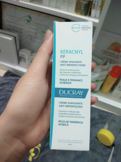 kem ngừa mụn, giảm thâm, giảm viêm Ducray Keracnyl PP Anti-blemish Soothing Cream