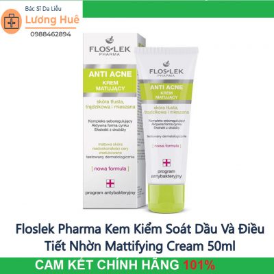 Kem kiểm soát dầu và điều tiết nhờn Floslek Mattifying Cream 50ml