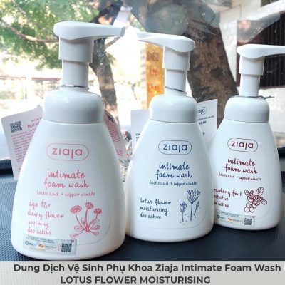 Dung Dịch Vệ Sinh Phụ Khoa Ziaja Intimate Foam Wash LOTUS FLOWER MOISTURISING 250ml-4