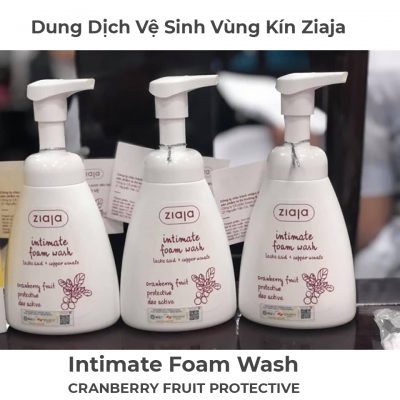 Dung Dịch Vệ Sinh Vùng Kín Ziaja Intimate Foam Wash CRANBERRY FRUIT PROTECTIVE 250ml-2