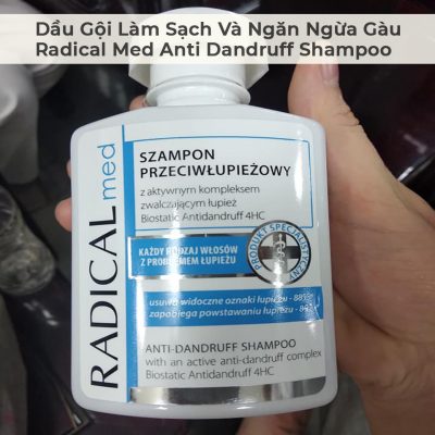 Dầu Gội Làm Sạch Và Ngăn Ngừa Gàu Radical Med Anti Dandruff Shampoo-6