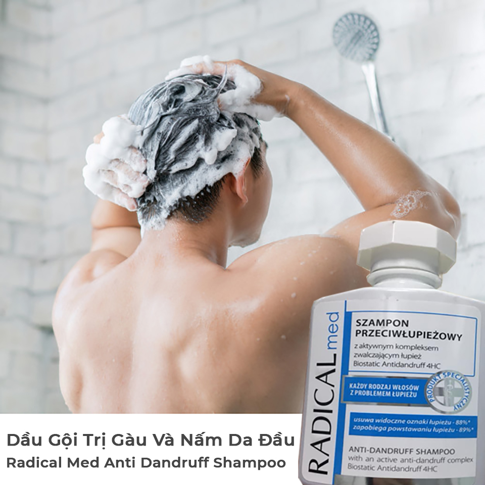 Dầu Gội Trị Gàu Và Nấm Da Đầu Radical Med Anti Dandruff Shampoo-2