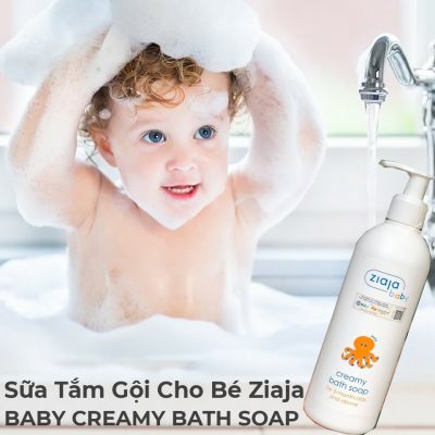 Sữa Tắm Gội Cho Bé 2in1 Ziaja BABY CREAMY BATH SOAP 300ml-2