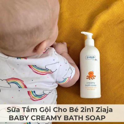 Sữa Tắm Gội Cho Bé 2in1 Ziaja BABY CREAMY BATH SOAP 300ml-7
