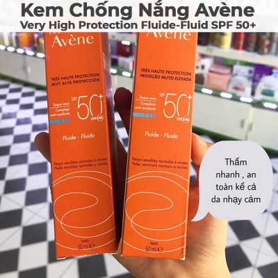 Kem Chống Nắng Avène Very High Protection Fluide-Fluid SPF 50-8