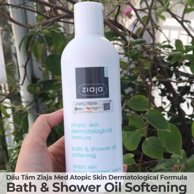 Dầu Tắm Mềm Mịn Da Ziaja Med Atopic Skin Dermatological Formula Bath & Shower Oil Softening-13