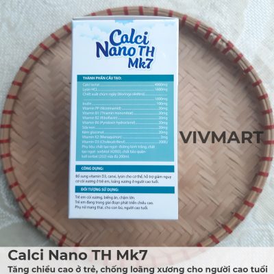 Calci Nano TH Mk7 - Tăng chiều cao ở trẻ, chống loãng xương cho người cao tuổi-20a