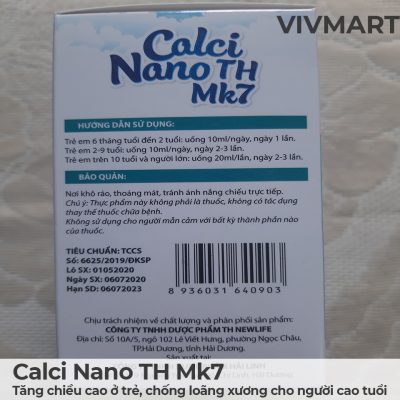 Calci Nano TH Mk7 - Tăng chiều cao ở trẻ, chống loãng xương cho người cao tuổi-8a