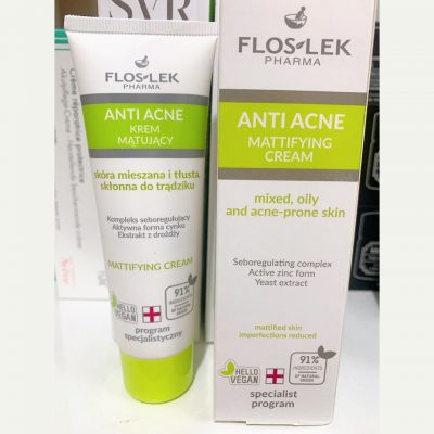 Kem Dưỡng kiểm soát dầu và điều tiết nhờn Floslek Anti Acne Mattifying Cream 50ml-2