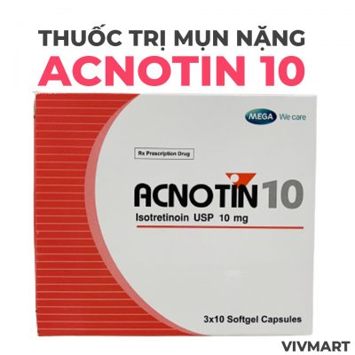 Thuốc trị mụn trứng cá nặng acnotin 10-1