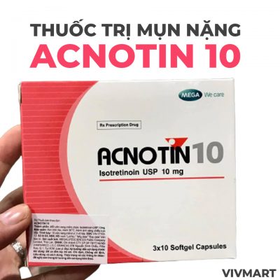 Thuốc trị mụn trứng cá nặng acnotin 10-3
