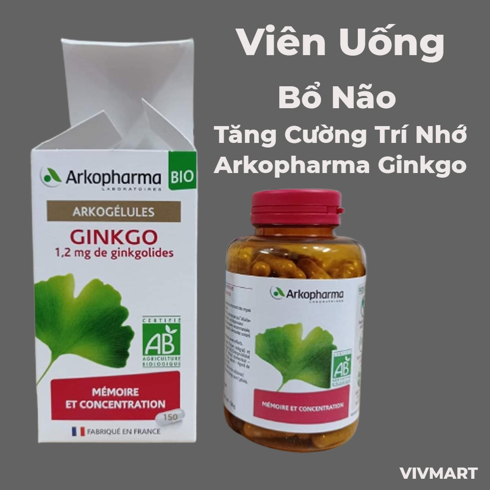 Viên Uống Bổ Não Và Tăng Cường Trí Nhớ Arkopharma Ginkgo-1