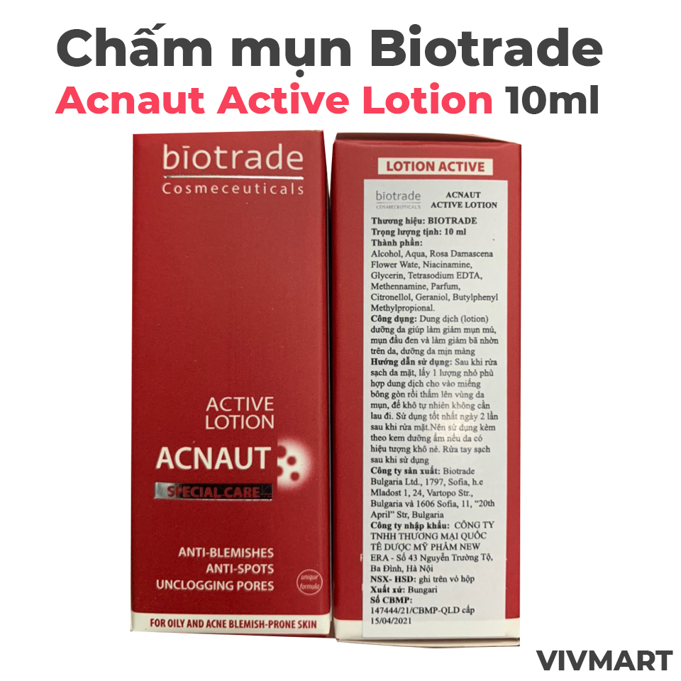 Chấm mụn Biotrade Acnaut Active Lotion 10ml-1