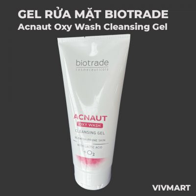 Gel Rửa Mặt Biotrade Acnaut Oxy Wash Cleansing Gel Cho Da Dầu Mụn 200ml-1