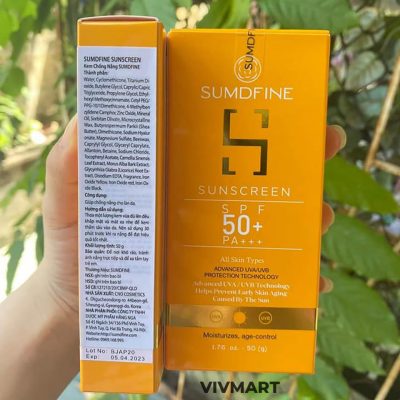 Kem Chống Nắng Nâng Tông Sumdfine Sunscreen SPF 50-3