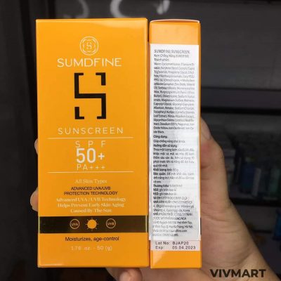 Kem Chống Nắng Nâng Tông Sumdfine Sunscreen SPF 50-7