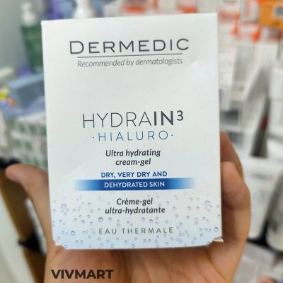 Kem Dưỡng Ẩm Chuyên Sâu Cho Da Khô Dermedic Hydrain3 Hialuro Ultra Hydrating Cream Gel 50g-6