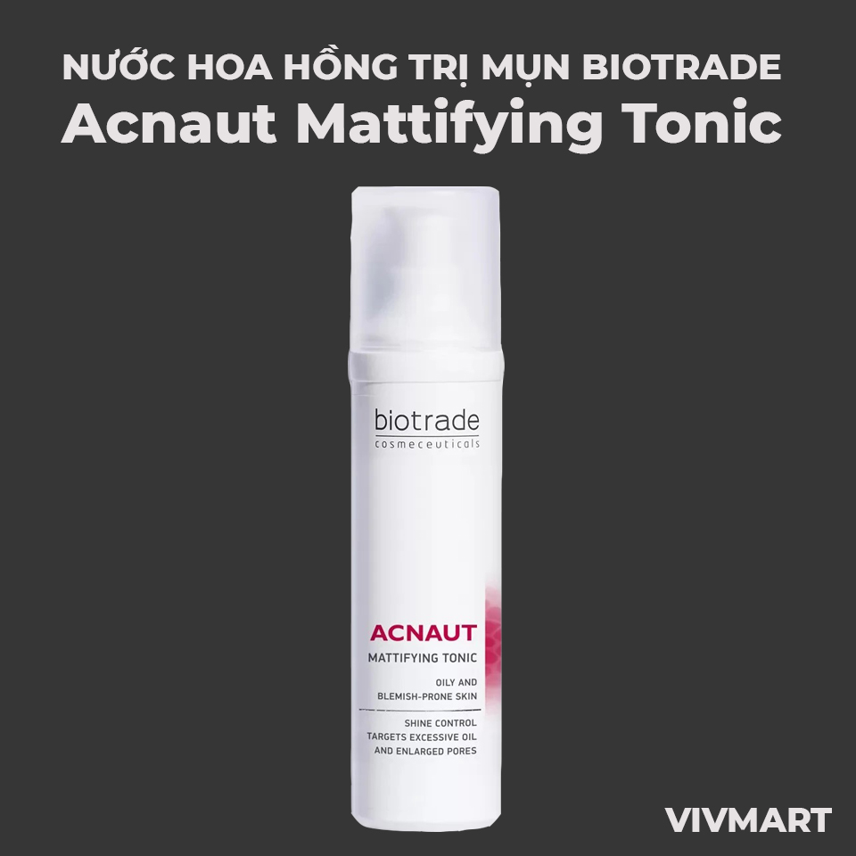 Nước Hoa Hồng Trị Mụn Biotrade Acnaut Mattifying Tonic 60ml-1
