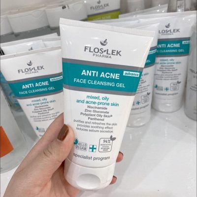 Sửa Rửa Mặt Giảm Mụn Floslek ANTI ACNE Face Cleansing Gel 125ml-2