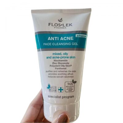 Sửa Rửa Mặt Giảm Mụn Floslek ANTI ACNE Face Cleansing Gel 125ml-4