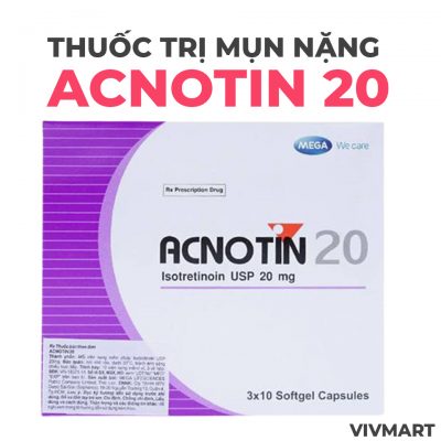 Thuốc trị mụn trứng cá nặng acnotin 20-1