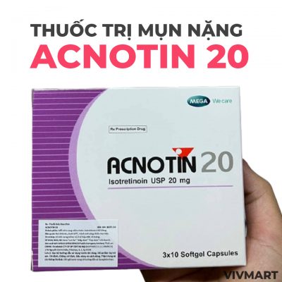 Thuốc trị mụn trứng cá nặng acnotin 20-2