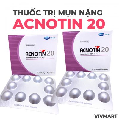 Thuốc trị mụn trứng cá nặng acnotin 20-6