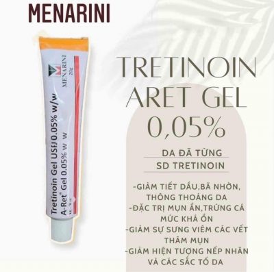 Tretinoin Gel USP Aret 0.05 Điều Trị Mụn Chống Lão Hóa Da-6